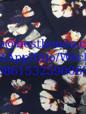 2016 fahsional hot knitting paper transfer printing soft finishing perfect printing effection flower design beauty