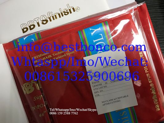 تكنولوجيا البوليستر الملتوية عالية التواء 2 X2 غير الشعر بواسطة BBTSfinish® تطوير الإنتاج
