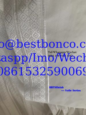 سلسلة BBTSfinish® HIGH SPUN POLYESTER VOILE المادة رقم: BB-00144 مرة أخرى كونها العلامة التجارية العالمية الشهيرة