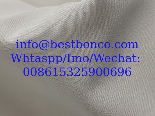 نسيج ثوب أبيض من البوليستر