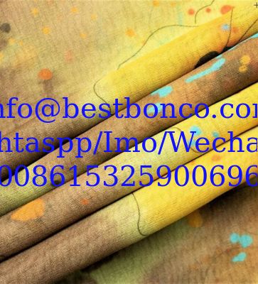 البوليستر المفروم BBTSfinsh® العلامة التجارية الجسم الخيط الذهبي الطباعة الرقمية البوليستر سوبر كامل ملفوف 58 "