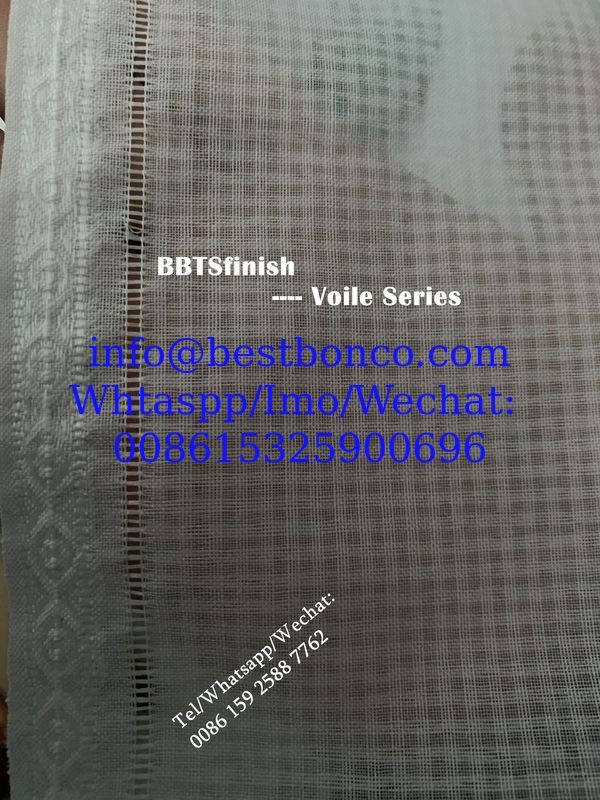 سلسلة BBTSfinish® HIGH SPUN POLYESTER VOILE المادة رقم: BB-00144 مرة أخرى كونها العلامة التجارية العالمية الشهيرة