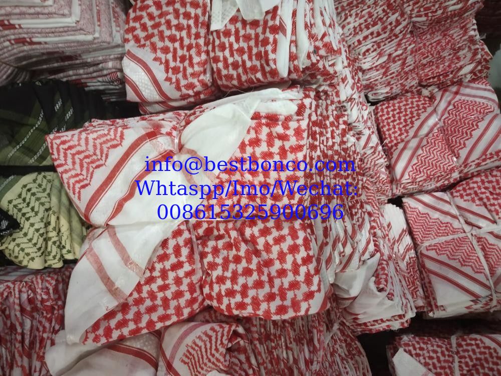 الشماغ الإسلامي 100٪ القطن ، ياشماغ ، غوترا الشماغ للرجال و GUTRA 52 ′′ ، 55 ′′ ، 58 ′′ ، 60 ′′ و 62 ′′