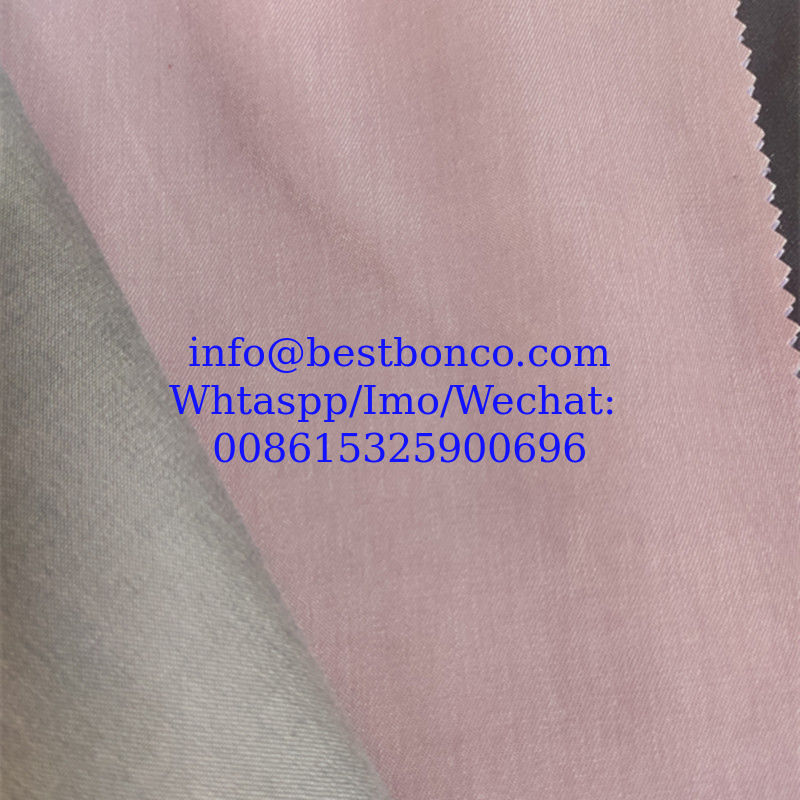تقليد التوريد الفوري جينز Tencel، جينز غير مضطرب اللون، نسيج جينز رقيق للاستخدام مرة واحدة، مادة الملابس