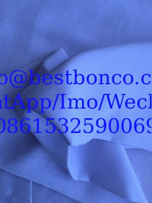 النسيج الأزرق الأبيض 9100 البوليستر المنحني للشاح المسلم